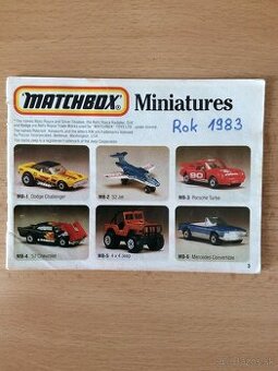 katalóg MATCHBOX a iné