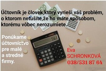 Ponúkam externé účtovné služby