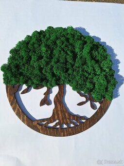 Machový obraz, strom života, 30 cm