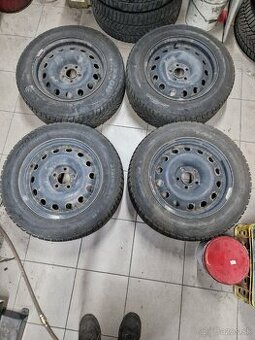 Disky 5x108 R16 obuté zimné pneumatiky 215/60R16