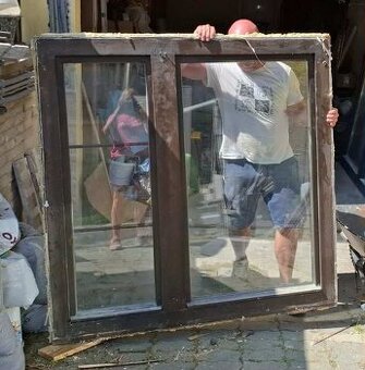 Drevené eurookno, dvojsklo