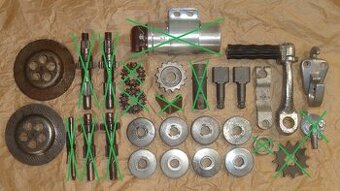 Jawa 20, 21 Pionier a 23 Mustang ULOŽENKY, ORIGINÁL DIELY