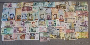 Unc bankovky 50 kusov mix