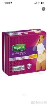 Predám nohavickove plienky depend maximum XL
