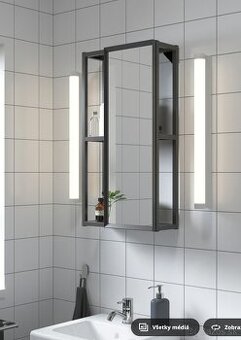 Polička ENHET so zrkadlom ikea