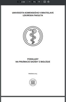 Najnovšie podklady 2024 +materiály na prijímačky LF UK v PDF