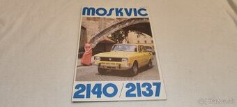 MOSKVIČ 2140 / 2137  rozkládací prospekt