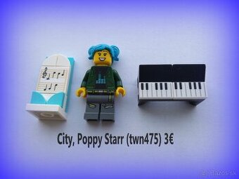 Lego® Originál City figúrka, Poppy Starr (nové)