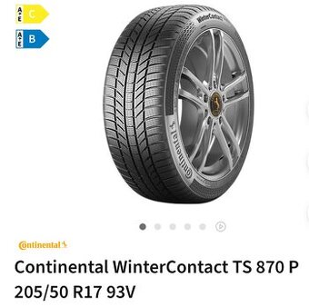 Zimné pneumatiky 205/55 r17 conti winter contact