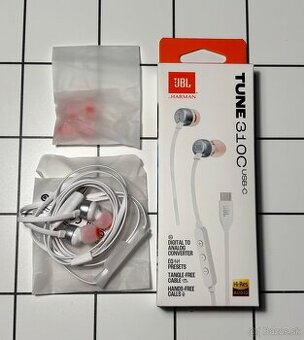 Slúchadlá JBL Tune 310 USB-C (JBLT310CWHT) biela