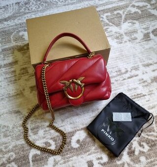 Kožená kabelka Pinko puff