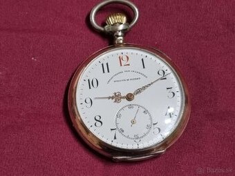 Strieborné, vreckové hodinky,Craesbeek