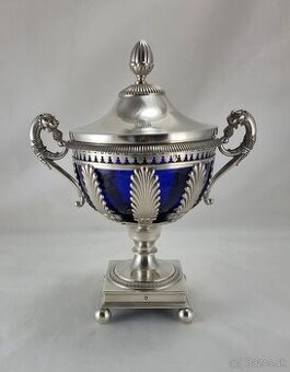 Starožitná strieborná cukornička - 376 gramov