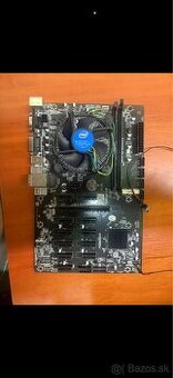 ASRock B250 BTC-12P + Intel procesor + chladič
