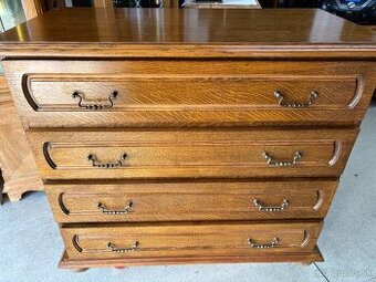 Rustikálna šupliková komoda