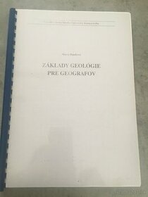 M. Bizubová - Základy geológie pre geografov