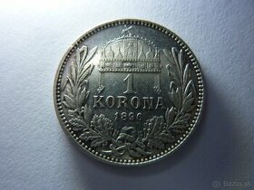 R-U 1 koruna 1896 kb vo veľmi peknom stave - 1