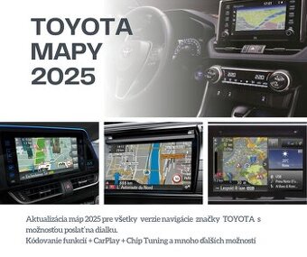Aktualizácia navigacie Toyota mapy 2025 NEW