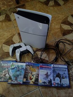 Sony Playstation 5 aj s mechanikou + hry + 2 ovládače / 1TB