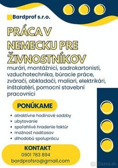 Práca pre živnostníkov v Nemecku