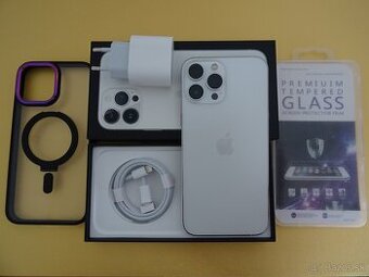 iPhone 13 PRO MAX 256GB SILVER - ZÁRUKA 1 ROK - 100% BATERIA