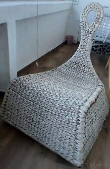 Ratanovo-banánvláknové kreslo GULHOLMEN