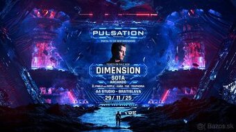 Predam 2 lístky za 70€ na Pulsation: Dimension 29.11.