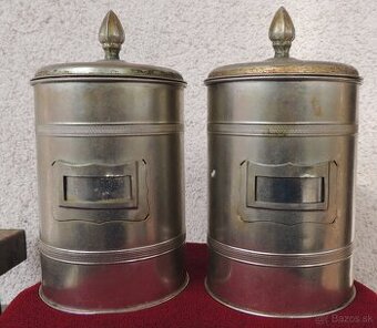 Starožitná Plechová dóza na kávu