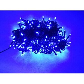 Vianočná LED reťaz 200 LED – 15 m, MODRÁ, nadpájateľná