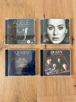 CD Adele 25, DVD Adele (Live Royal Albeth Hall), 2x CD Queen