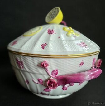 Porcelánová terina Herend Printemps, ručne maľovaná.