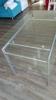 Jedálenský sklenený stôl  Rozmer 90x160