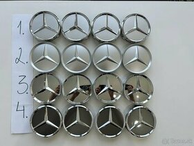 Mercedes Benz stredove krytky kolies 75mm