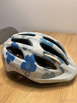 Predám detskú prilbu na bicykel Giro Flurry, bielo=modrá