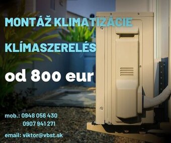 Montáž klimatizácií