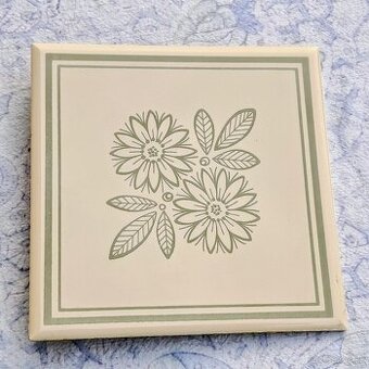 Retro kachličky - s motívom kvetov - 0,50€ za ks