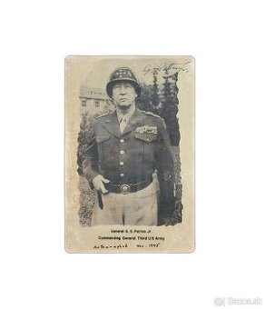plechová cedule - George S. Patton