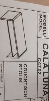 Biely lesklý konferenčný stolík