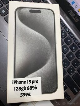 Apple iPhone 15 Pro 128gb white titanium