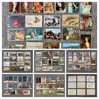 Pohľadnice obrazy, ilustrácie, folklór, príroda a iné 106ks