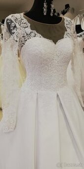 Svadobne šaty veľ. 34-36 + zavoj