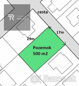 TRNAVA REALITY  - stavebný pozemok, 500 m2, Jablonec