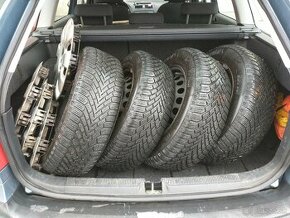 Zimné pneumatiky Continental na plechových diskoch - 1