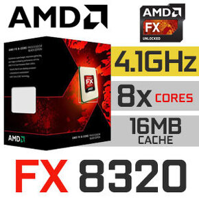 AMD Vishera FX-8320 TURBO 4Ghz, socket AM3+ box chladič