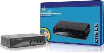 Manual 4-Way Audio/Video Switch/Prepínač – HQSW AV210