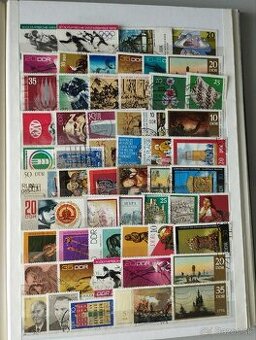 6. Bundes, DDR - Poštové známky