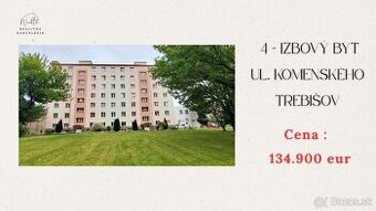 4- izbový byt v centre Trebišova