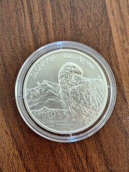 Investičná strieborná 1 Oz minca Slovenský orol 2021