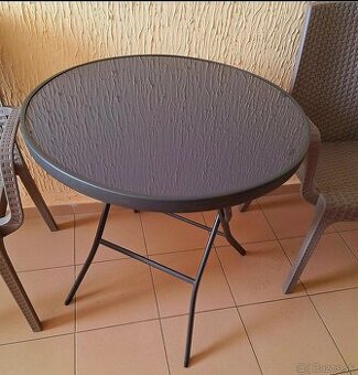 Záhradný skladací stôl - nový výška 90cm a sirka 60cm
