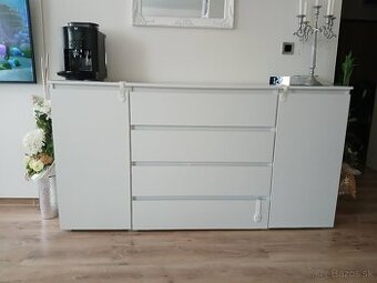Biela komoda Cosmo 06 184x97x41